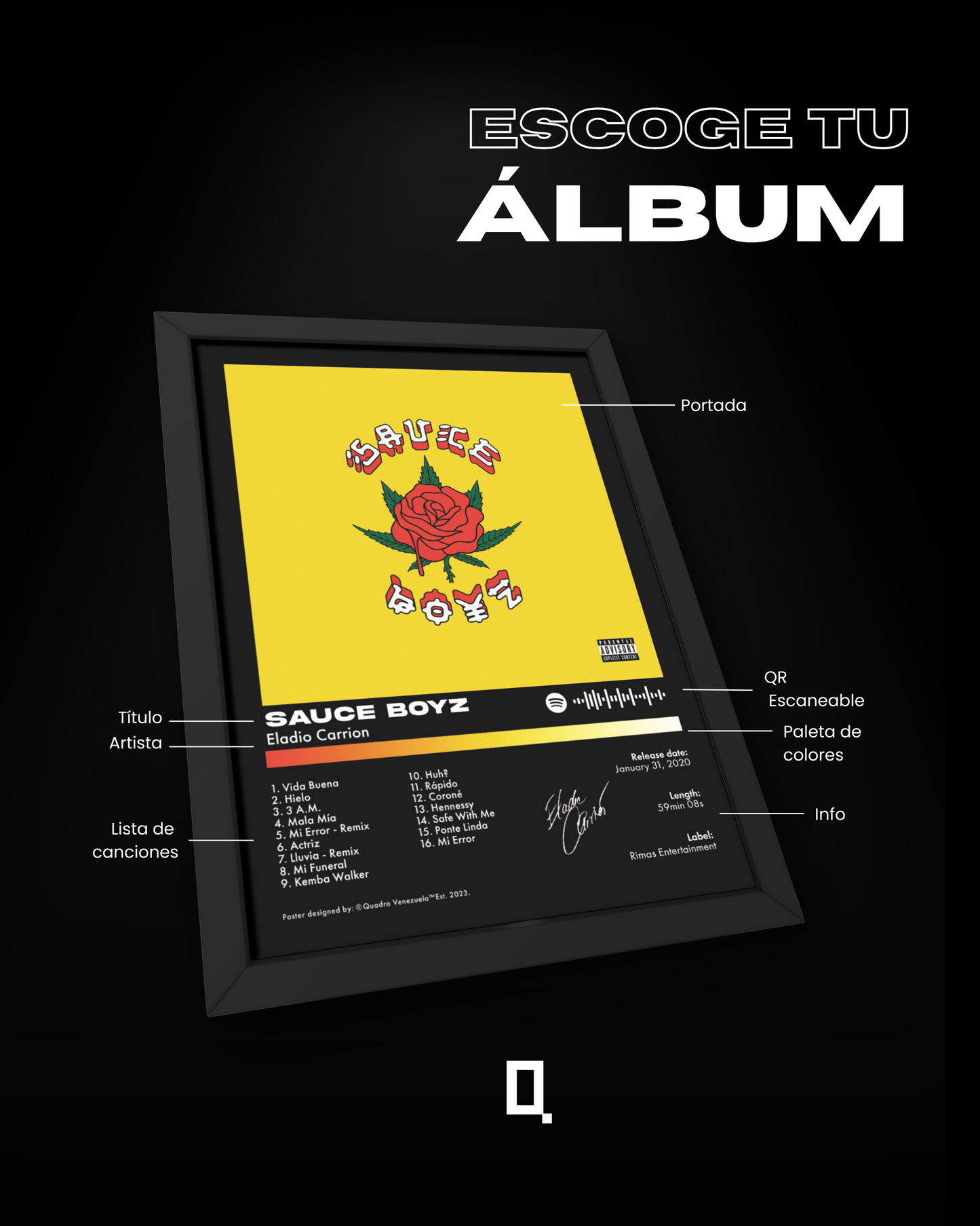 *Personaliza con tu álbum favorito