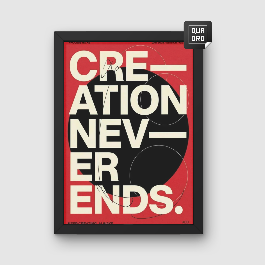 Creation never ends