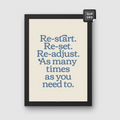 Re-star, Re-set, Re-adjust