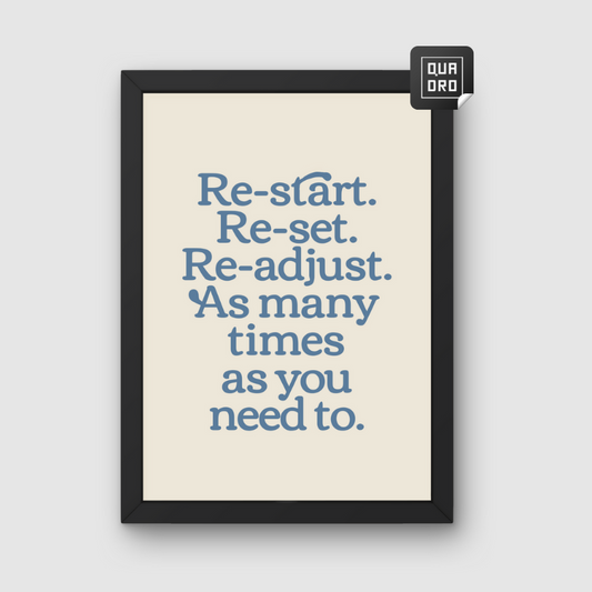 Re-star, Re-set, Re-adjust