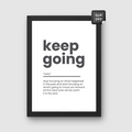 Meaning of Keep Going