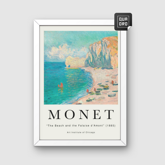 Monet - The Beach and the Falaise d'Amont