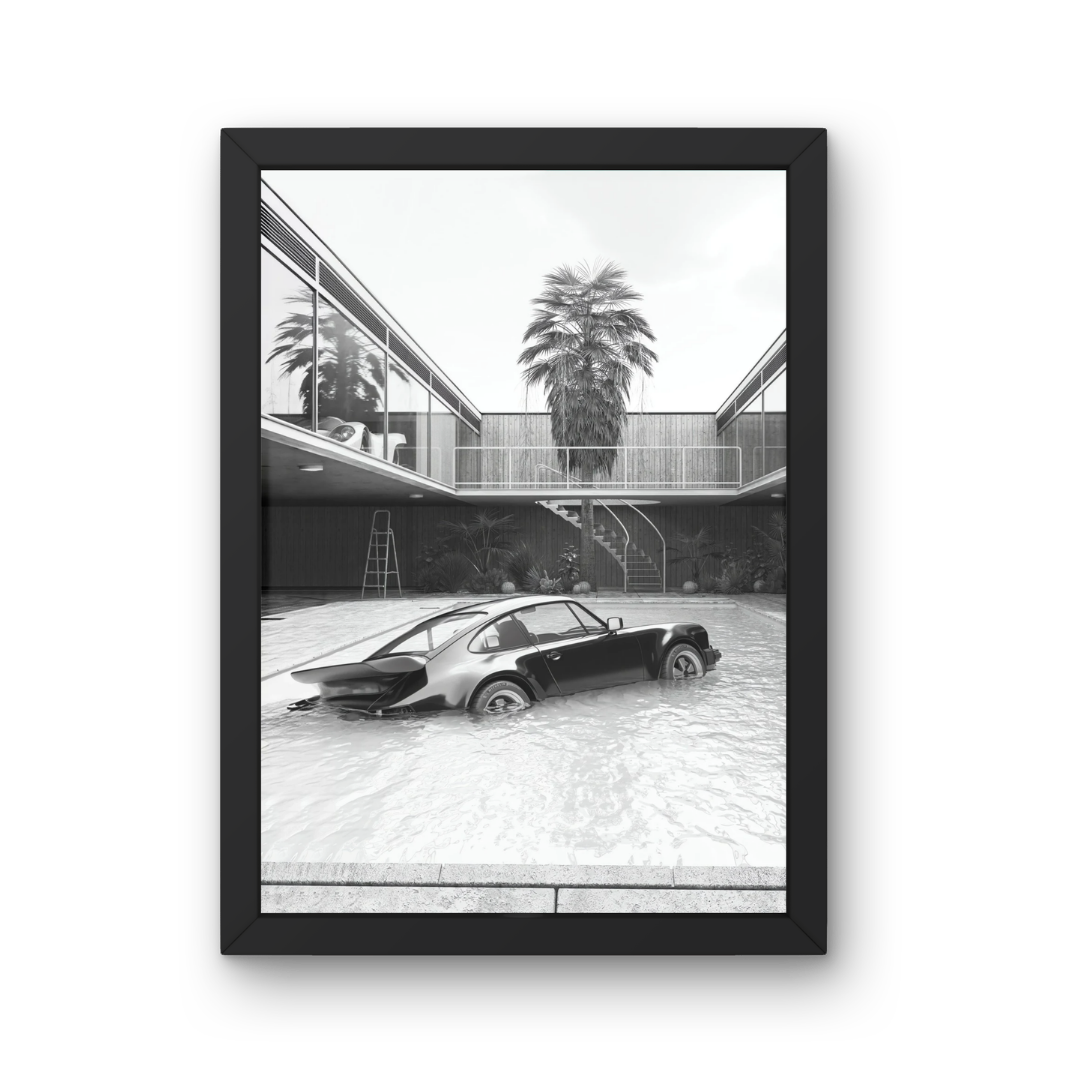 Porsche in the Pool